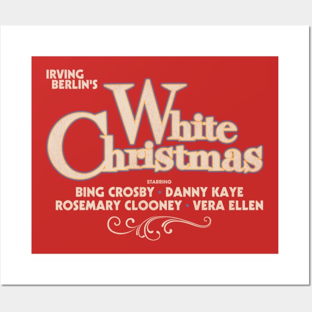 White Christmas 1954 Holiday Classic Title Wall Art by darklordpug